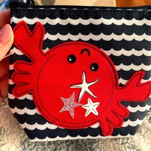 Thirty One Cool Zip Snacker - Crabby Claw - Brand New